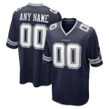 McAdo Custom D.Cowboys Navy Game Stitched Jerseys