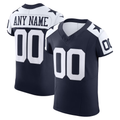 McAdo Custom D.Cowboys Navy Vapor F.U.S.E. Elite Stitched Jerseys