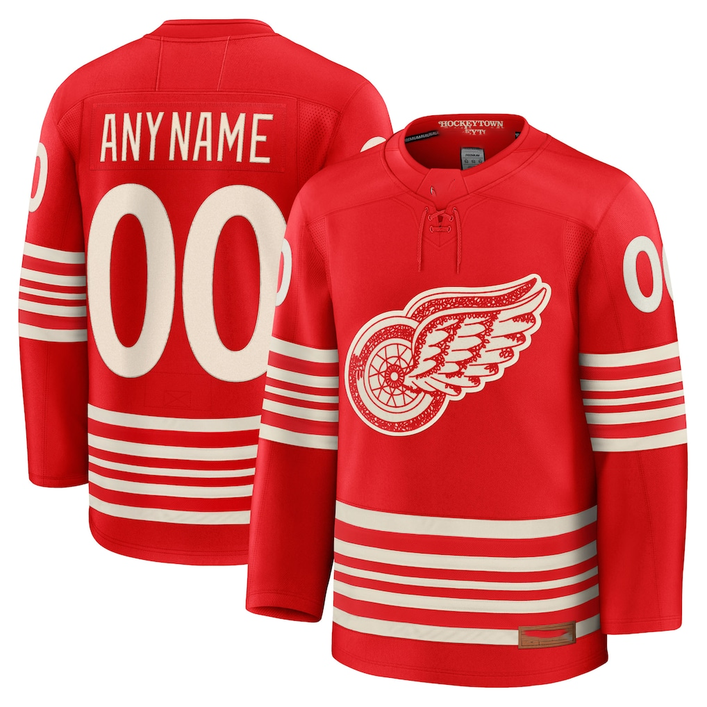 McAdo Custom DR.Wings Red Centennial Premium Jerseys
