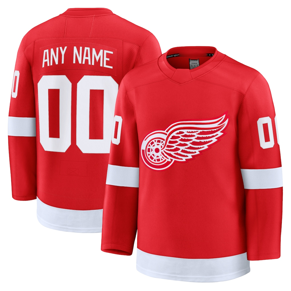 McAdo Custom DR.Wings Red Home Premium Jerseys