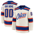 McAdo Custom E.Oilers Light Beige Alternate Premium Jerseys