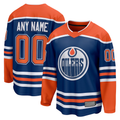 McAdo Custom E.Oilers Royal Home Breakaway Jerseys