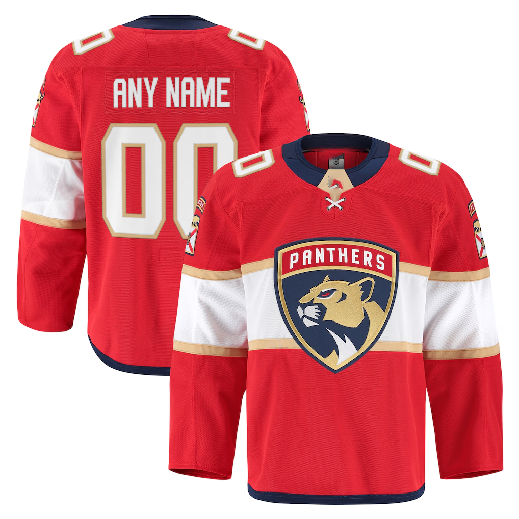 McAdo Custom F.Panthers Red Home Authentic Pro Jerseys