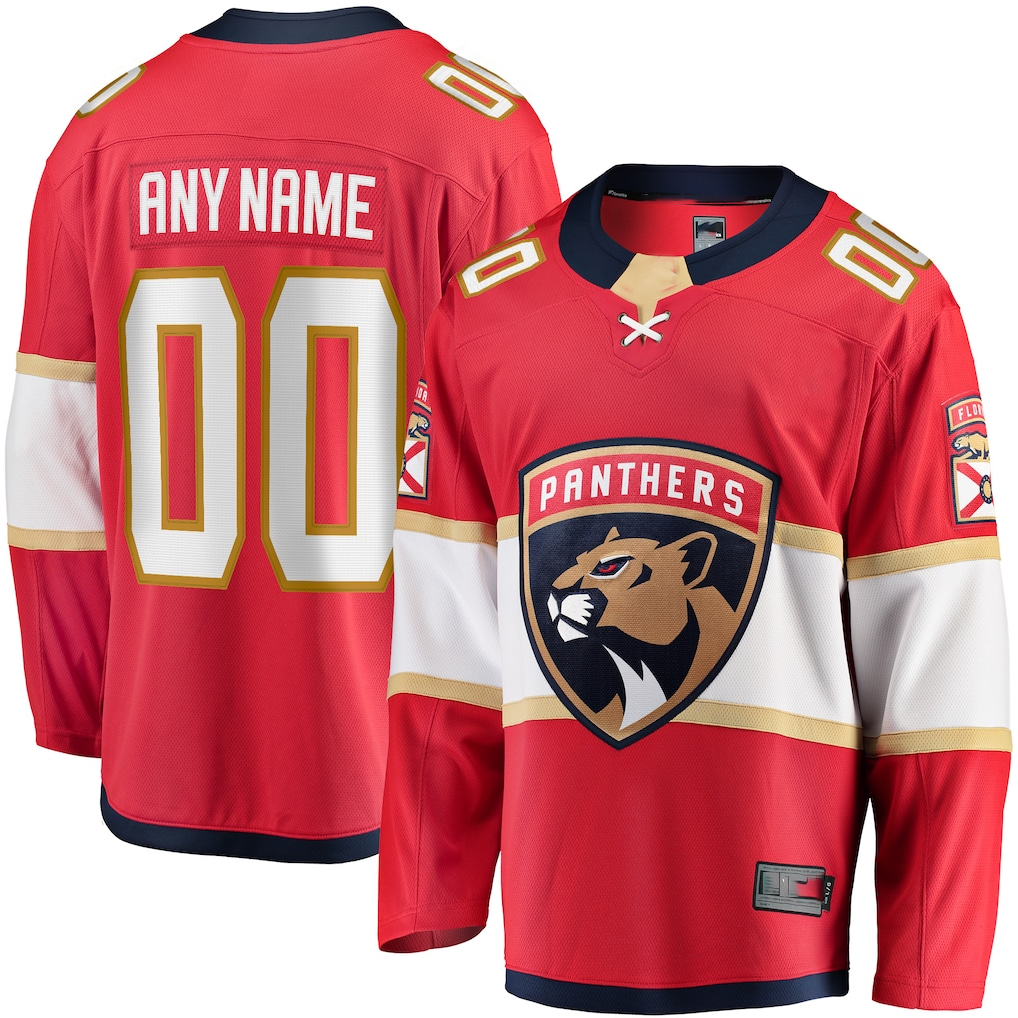 McAdo Custom F.Panthers Red Home Breakaway Jerseys