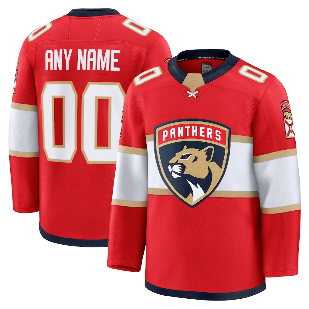 McAdo Custom F.Panthers Red Home Premium Jerseys
