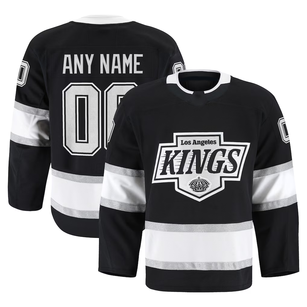 McAdo Custom LA.Kings Black Home Authentic Pro Jerseys