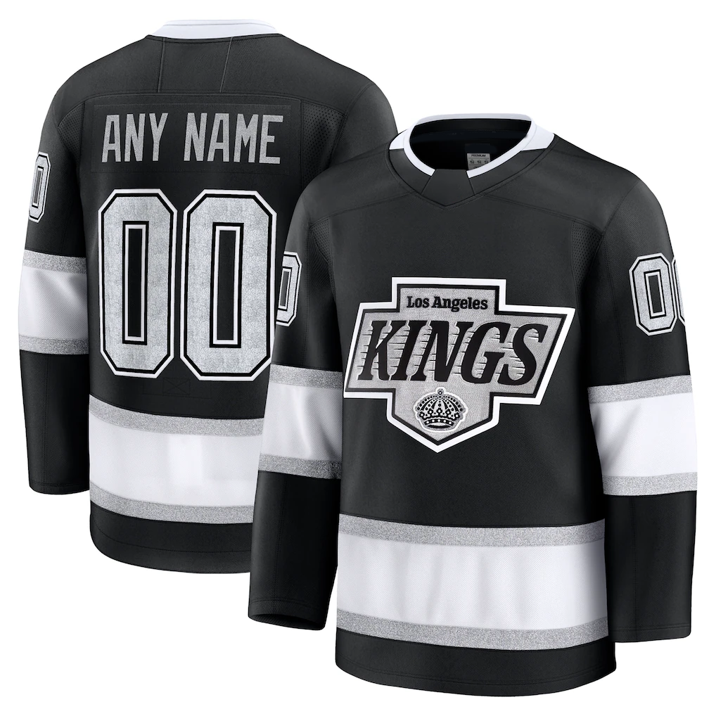 McAdo Custom LA.Kings Black Home Premium Jerseys