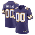 McAdo Custom MN.Vikings Purple Secondary Alternate Game Stitched Jerseys