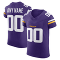 McAdo Custom MN.Vikings Purple Vapor F.U.S.E. Elite Stitched Jerseys