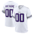 McAdo Custom MN.Vikings White Alternate Game Stitched Jerseys