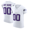 McAdo Custom MN.Vikings White Vapor F.U.S.E. Elite Stitched Jerseys