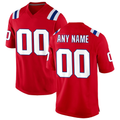McAdo Custom NE.Patriots  Red Alternate Stitched Jerseys
