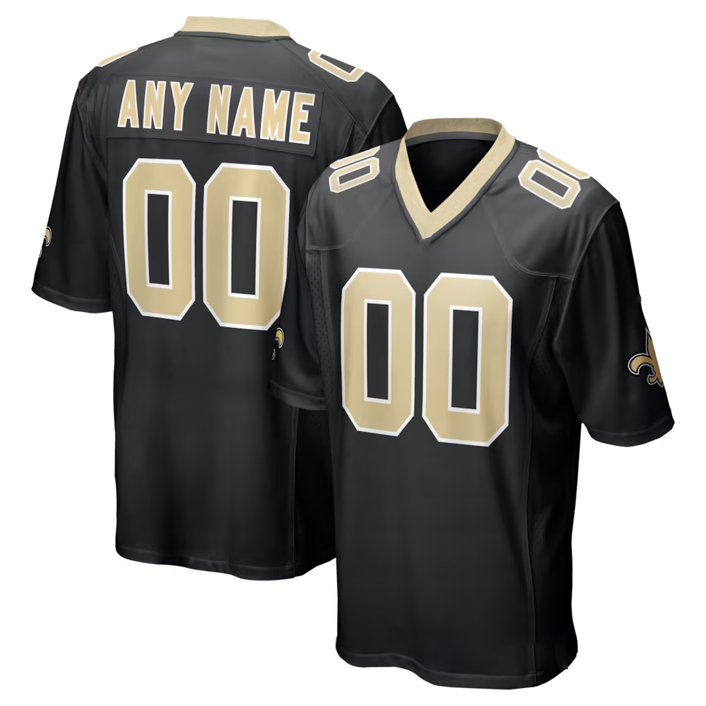 McAdo Custom NO.Saints Black Game Stitched Jerseys