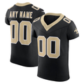 McAdo Custom NO.Saints Black Vapor F.U.S.E. Elite Stitched Jerseys