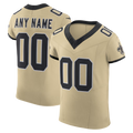 McAdo Custom NO.Saints Gold Alternate Vapor F.U.S.E. Elite Stitched Jerseys