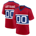 McAdo Custom NY.Giants Century Red Alternate Game Stitched Jerseys