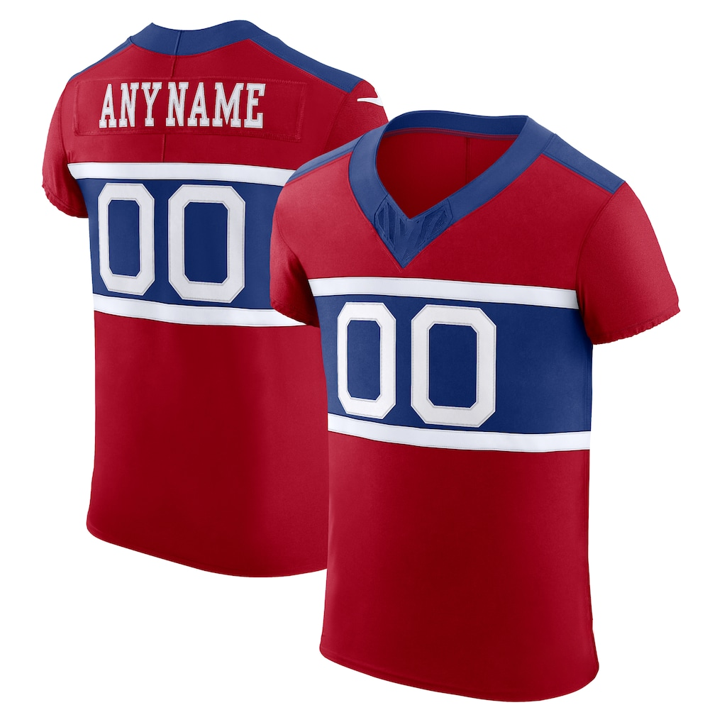 McAdo Custom NY.Giants Red Alternate Vapor F.U.S.E. Elite  Stitched Jerseys
