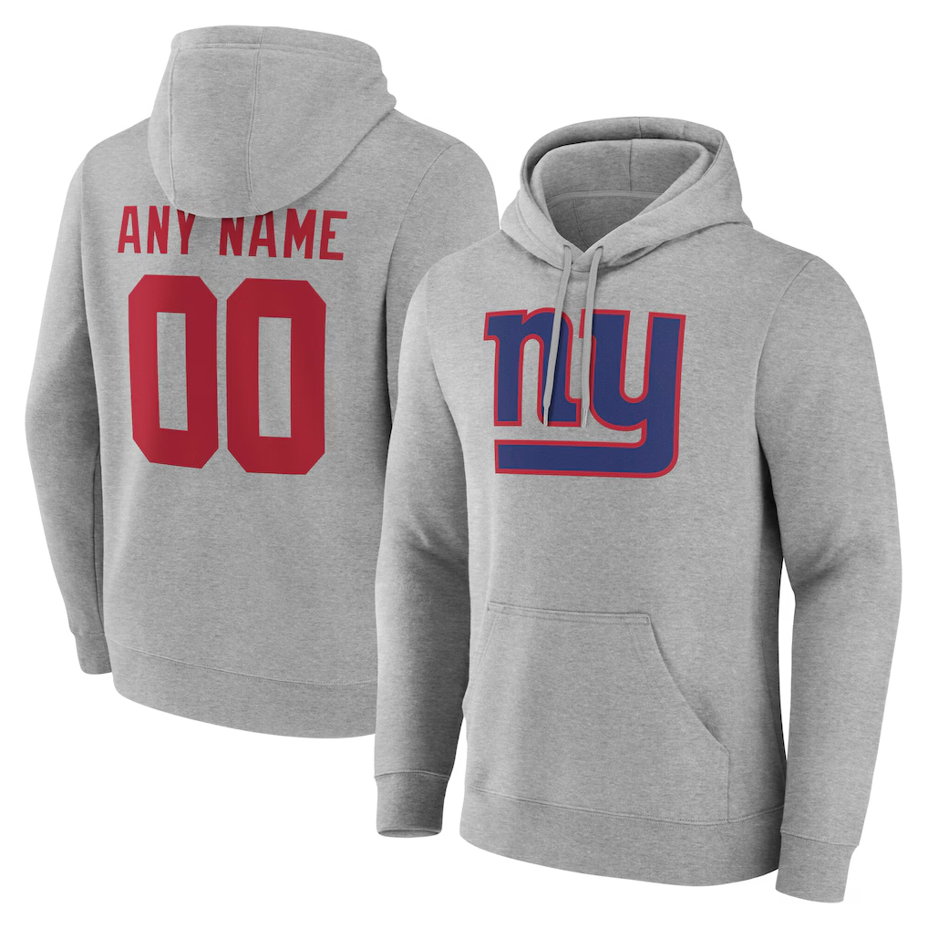 McAdo Custom NY.Giants Team Authentic Personalized Name & Number Hoodie Stitched Jerseys