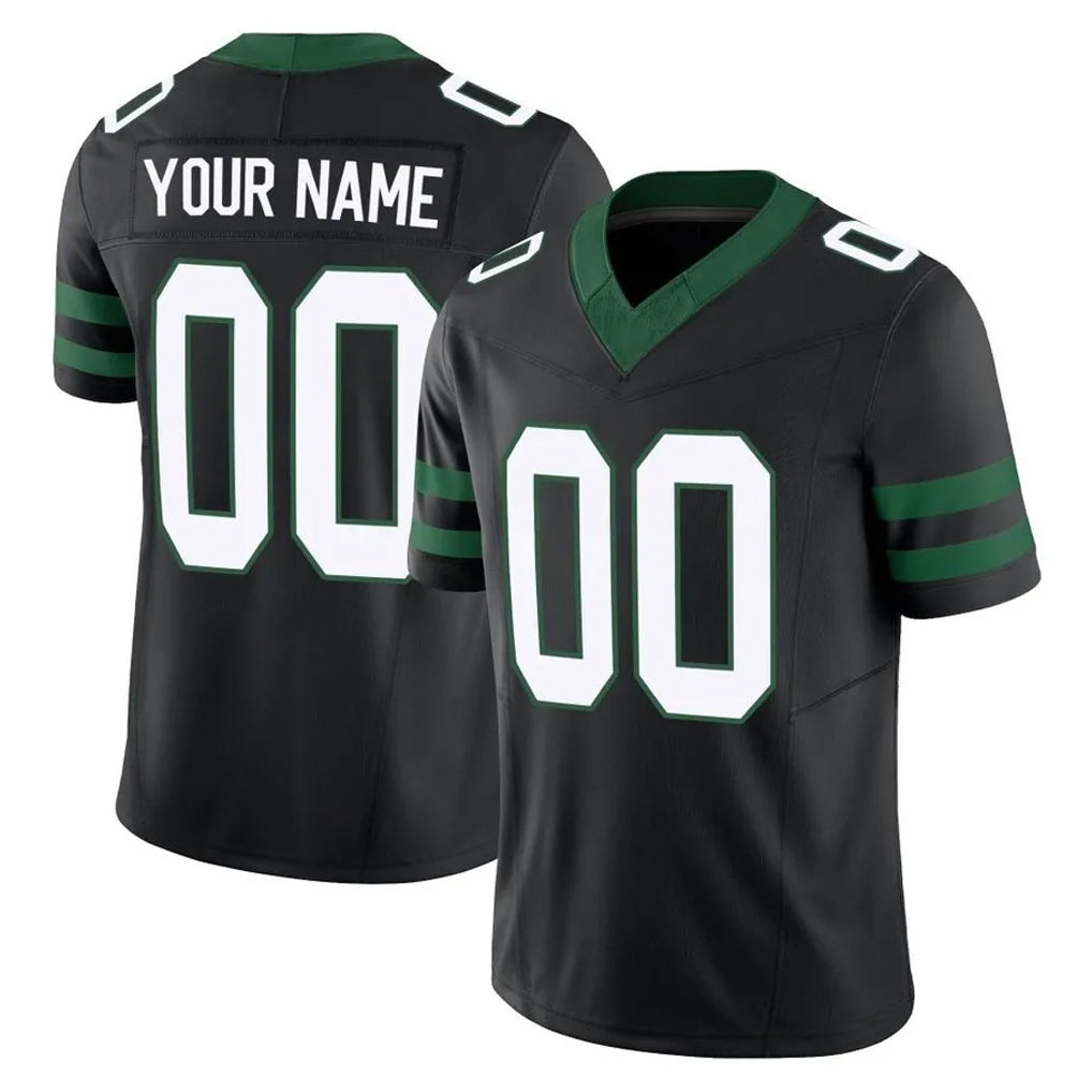 McAdo Custom NY.Jets Black Limited Legacy Vapor F.U.S.E. Home Game Any Name & Numbers Stitched Jerseys