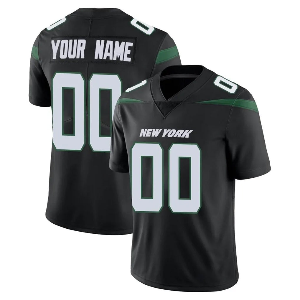 McAdo Custom NY.Jets Black Limited Vapor Home Game Any Name & Numbers Stitched Jerseys