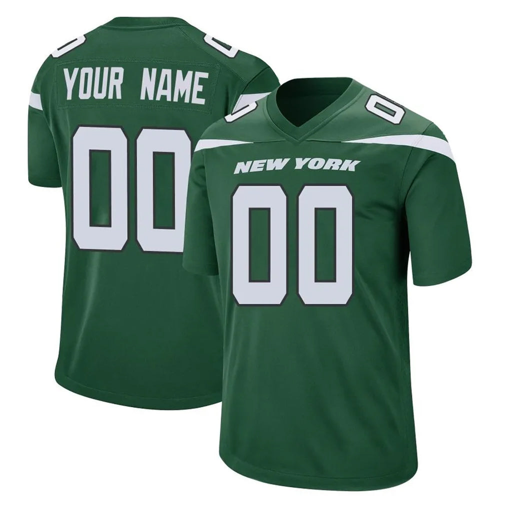 McAdo Custom NY.Jets Green Home Game Any Name & Numbers Stitched Jerseys