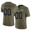 McAdo Custom NY.Jets Olive Salute To Service Limited Any Name & Numbers Stitched Jerseys