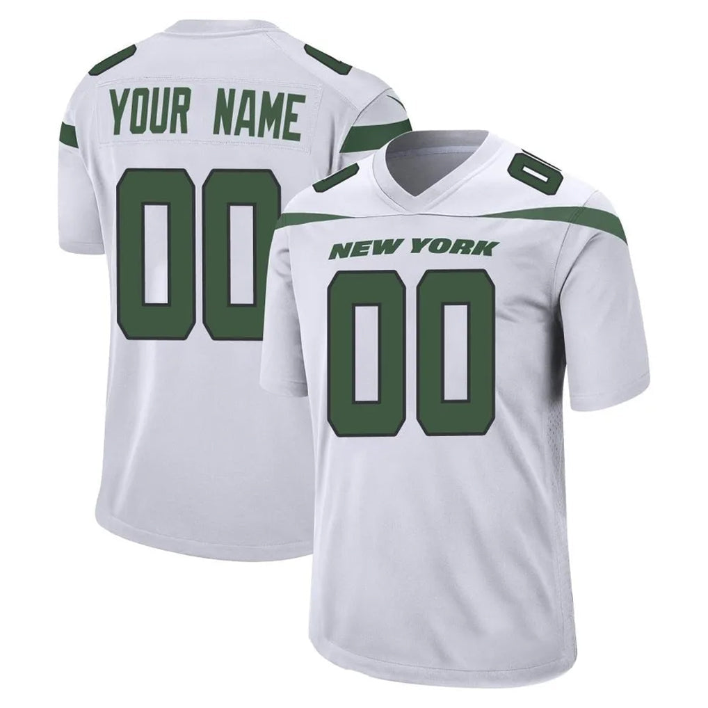 McAdo Custom NY.Jets White Spotlight Home Game Any Name & Numbers Stitched Jerseys