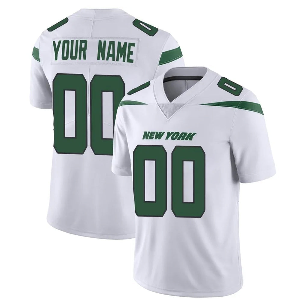 McAdo Custom NY.Jets White Spotlight Limited Vapor Home Game Any Name & Numbers Stitched Jerseys