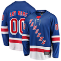 McAdo Custom NY.Rangers Blue Home Breakaway Jerseys
