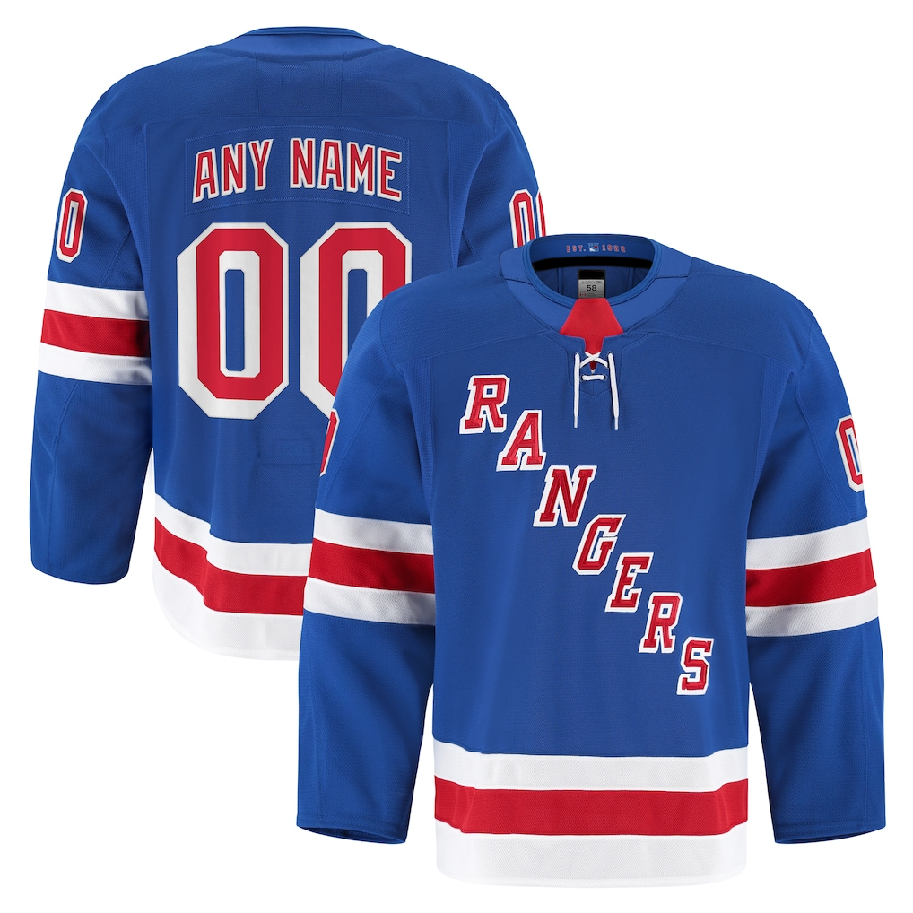 McAdo Custom NY.Rangers Royal Home Authentic Pro Jerseys