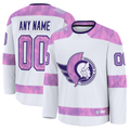 McAdo Custom O.Senators White 2024 Hockey Fights Cancer Practice Jerseys