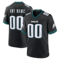 McAdo Custom P.Eagles Black Alternate Game Stitched Jerseys