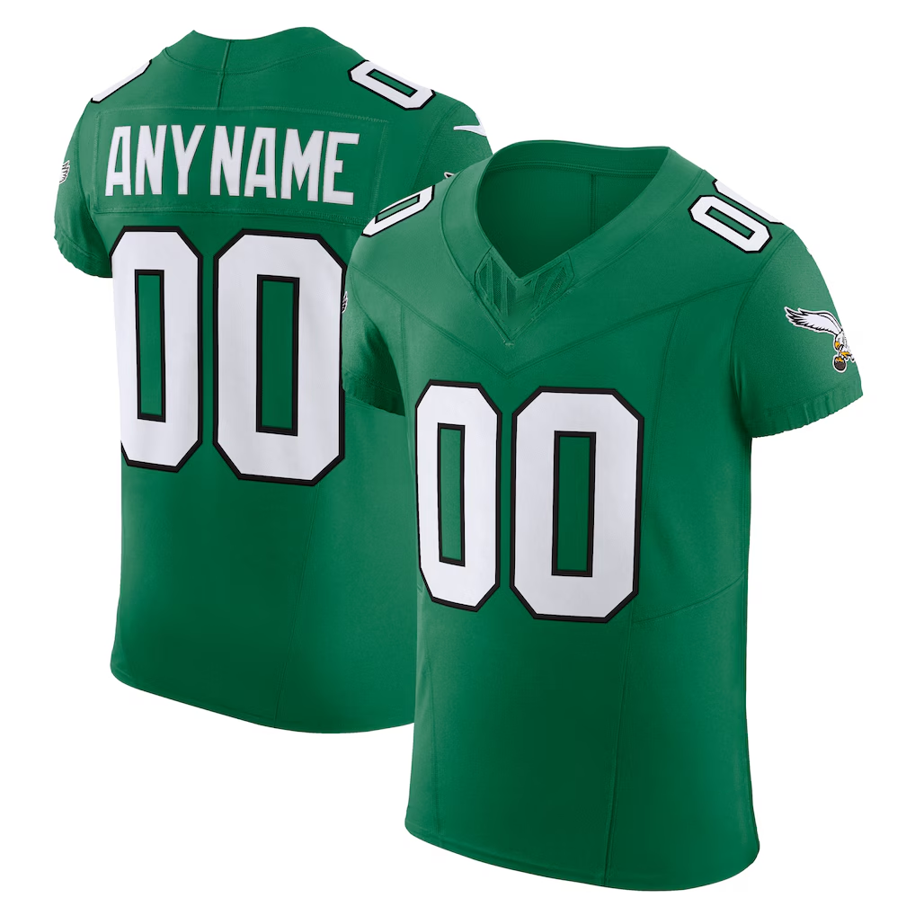 McAdo Custom P.Eagles Kelly Green 2nd Alternate Vapor F.U.S.E. Elite Stitched Jerseys