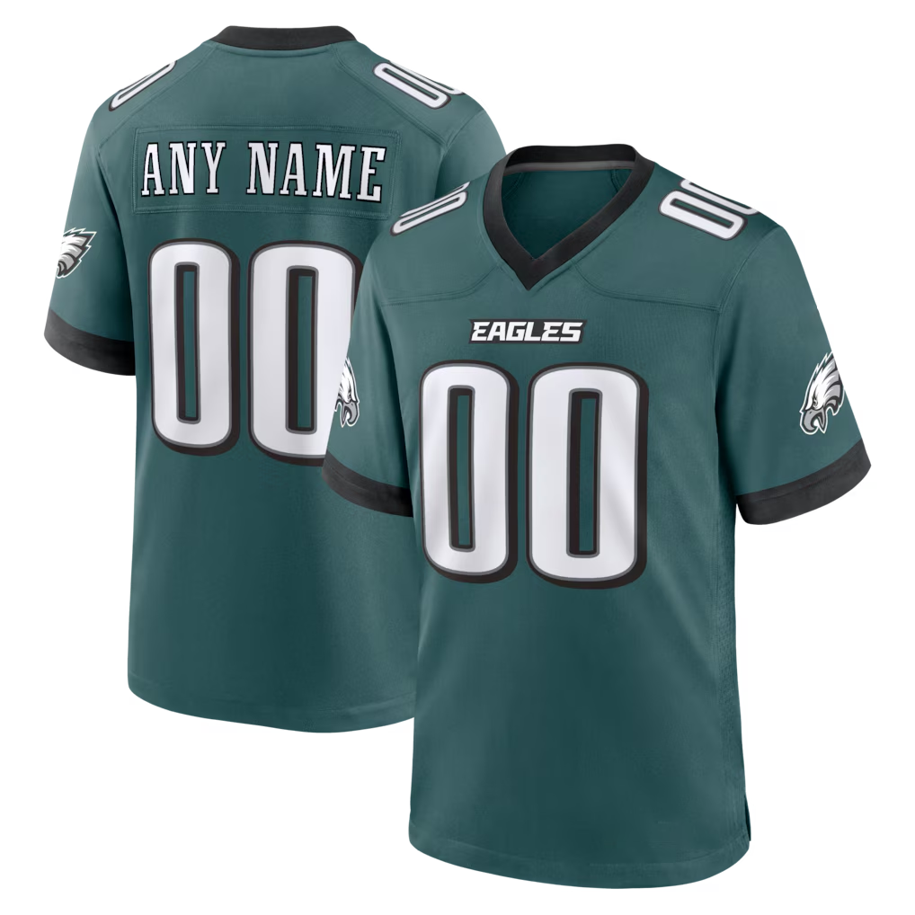 McAdo Custom P.Eagles Midnight Green Team Stitched Jerseys