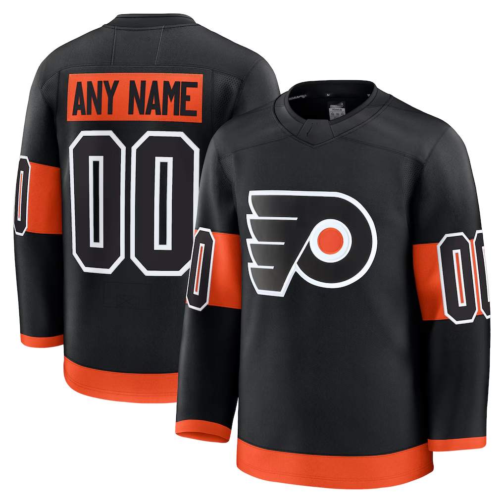 McAdo Custom P.Flyers Black Alternate Premium Jerseys