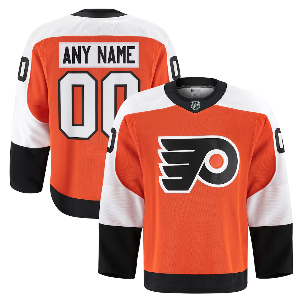 McAdo Custom P.Flyers Orange Home Authentic Pro Jerseys