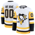 McAdo Custom P.Penguins White Away Premium Jerseys