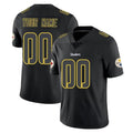 McAdo Custom P.Steelers Black Impact Limited Home Game Any Name & Numbers Stitched Jerseys