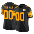 McAdo Custom P.Steelers Black Limited 2nd Alternate Vapor F.U.S.E. Home Game Any Name & Numbers Stitched Jerseys