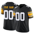 McAdo Custom P.Steelers Black Limited Alternate Vapor F.U.S.E. Home Game Any Name & Numbers Stitched Jerseys
