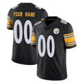 McAdo Custom P.Steelers Black Limited Vapor Untouchable Home Game Any Name & Numbers Stitched Jerseys