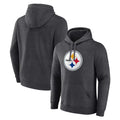 McAdo Custom P.Steelers Gray Pullover Hoodies Limited Any Name & Numbers  Stitched Jerseys