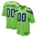 McAdo Custom S.Seahawks Neon Green Alternate Game Stitched Jerseys
