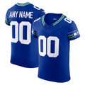 McAdo Custom S.Seahawks  Royal Alternate Vapor F.U.S.E. Elite Stitched Jerseys