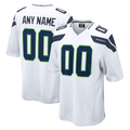 McAdo Custom S.Seahawks White Game Stitched Jerseys