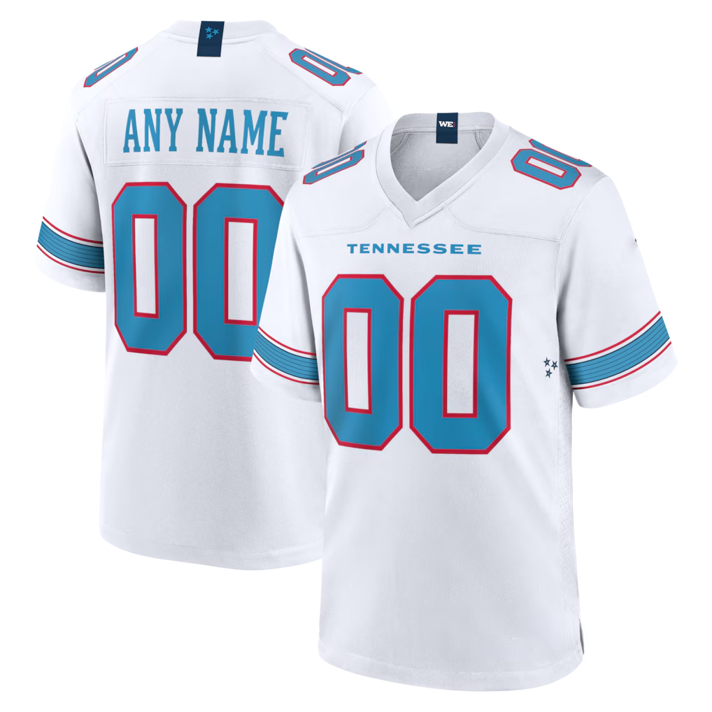 McAdo Custom T.Titans White Game Stitched Jerseys
