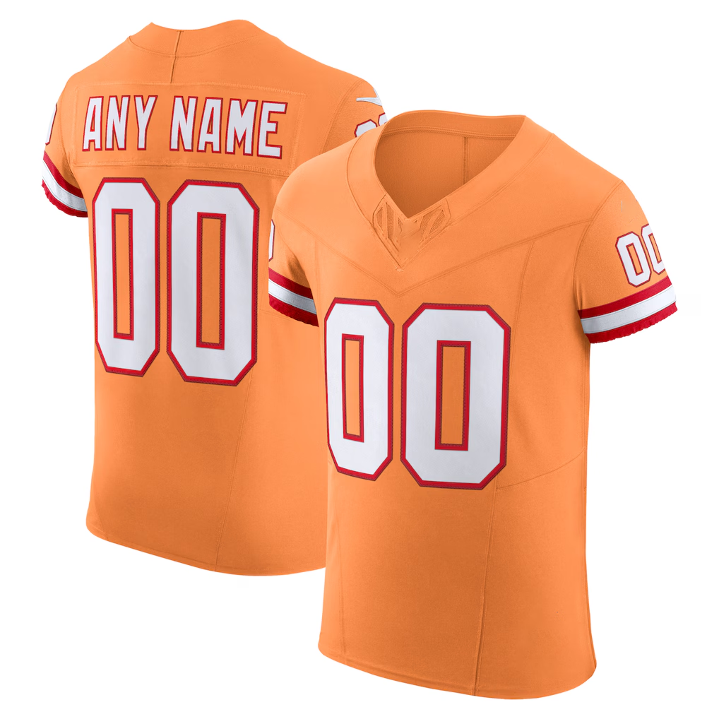McAdo Custom TB.Buccaneers Orange Vapor F.U.S.E. Elite Stitched Jerseys