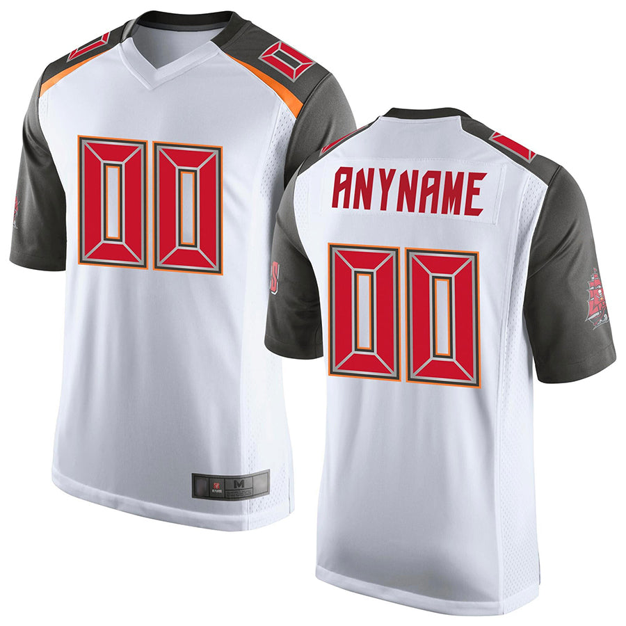 McAdo Custom TB.Buccaneers White Game Stitched Jerseys