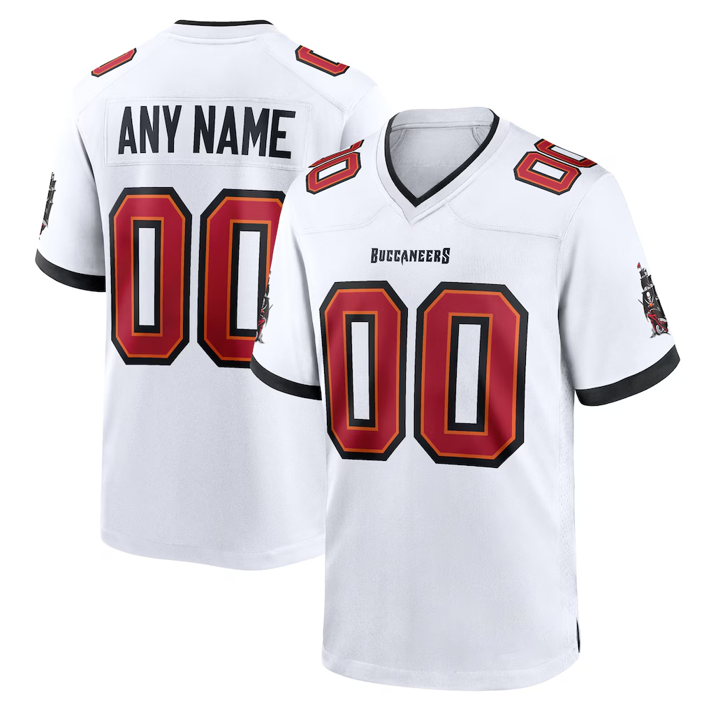 McAdo Custom TB.Buccaneers White Team Game Stitched Jerseys