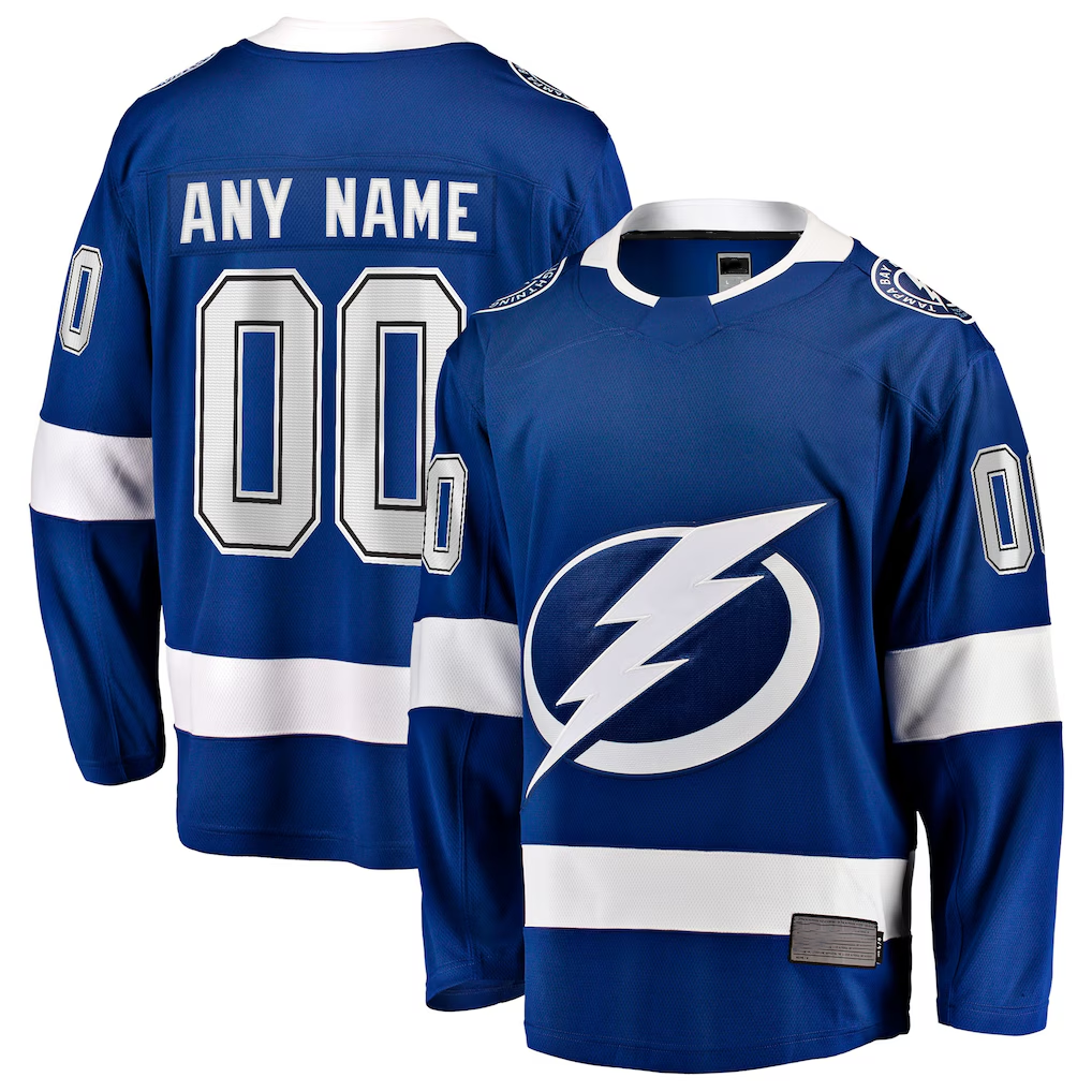 McAdo Custom TB.Lightning Blue Home Breakaway Jerseys